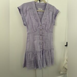 Sandro A-like mini dress lavender size 36 (small)